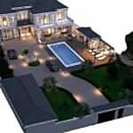 Büyükçekmece villa cephe tasarimi ve inşaati